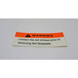 JET Equipment 4224B-1124 JET® Warning Label, Faceplate, 4224B-1124 image.