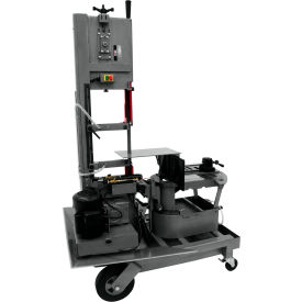 JET Equipment 424465 JET® HVBS-10-DMWC10" Horizontal/Vertical Dual Mitering Portable Band Saw Coolant System 1 HP image.