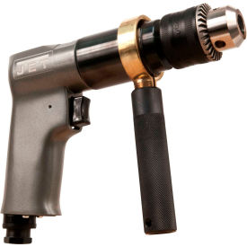 JET Equipment 505601 JET Reversible Pistol Grip Air Drill, Standard Keyed, 1/2" Chuck, 800 RPM image.