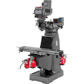 JET Equipment 690418 JTM-4VS Mill With 3-Axis ACU-RITE VUE DRO (Knee) With X, Y and Z-Axis Powerfeeds image.