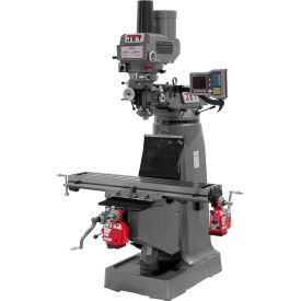 JET Equipment 690422 JTM-4VS-1 Mill With ACU-RITE VUE DRO With X and Y-Axis Powerfeeds and Power Draw Bar image.