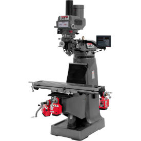 JET Equipment 691171 JTM-4VS-1 Mill With 3-Axis Newall DP700 DRO  With X, Y and Z-Axis Powerfeeds and Power Draw Bar image.