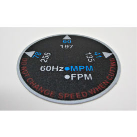 JET Equipment HBS814GH-800-7 JET® Speed Indicator Dial, HBS814GH-800-7 image.