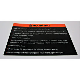 JET Equipment JBOS5-94 JET® Warning Label Jbos-5, JBOS5-94 image.