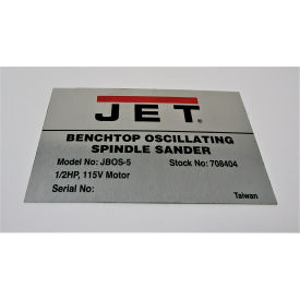 JET Equipment JBOS5-95 JET® I.D. Label Jbos-5, JBOS5-95 image.