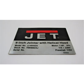 JET Equipment JJ6HH-437 JET® Id Label (Jj-6Hhdx) , JJ6HH-437 image.