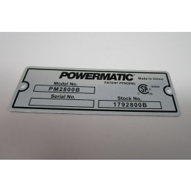 JET Equipment PM2800B-228 JET® Id Label, PM2800B-228 image.