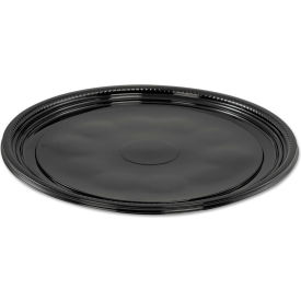 WNA® Caterline Casuals Plastic Platters 12" Dia. Black Pack of 25