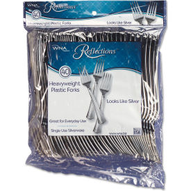 WNA® Reflections Fork Silver Pack of 40