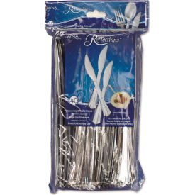 WNA® Heavyweight Plastic Knives Silver Pack of 40