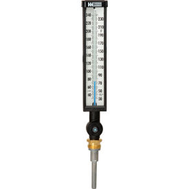 Weiss Instruments Inc. 9VU35-240 9" Variangle Thermometer, 3 1/2" stem, 30-240F image.