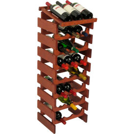 24 Bottle Dakota Wine Rack with Display Top, Mahogany, 39-1/2 24 Bottle Dakota Wine Rack with Display Top, Mahogany, 39-1/2