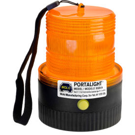 Wolo Manufacturing Corp 3020-A Wolo® Battery Powered LED Warning Light Amber Lens Magnet Mount - 3020-A image.