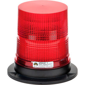 Wolo Manufacturing Corp 3070-R Wolo® LED Permanent Mount Warning Light, Quad Flash 12-100-Volt Green Lens - 3077P-G image.