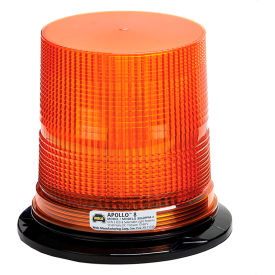 Wolo Manufacturing Corp 3080PPM-A Wolo® LED Permanent Mount Or 1" Npt Pipe Mount Warning Light, Amber Lens - 3080Ppm-A image.