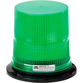 Wolo Manufacturing Corp 3097PPM-G Wolo® LED Permanent Mount Or 1" Npt Pipe Mount Warning Light, Green Lens - 3097Ppm-G image.