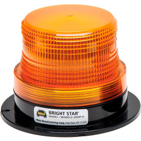 Wolo Manufacturing Corp 3350P-A Wolo® Strobe Warning Light Permanent Mount 12-110 Volt Amber Lens - 3355P-B image.