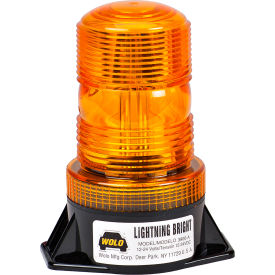 Wolo Manufacturing Corp 3900-A Wolo® Strobe Warning Light Permanent Mount Amber Lens. 12-24 Volt - 3900-A image.