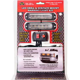 Wolo Manufacturing Corp 8000-A Wolo® LED Grill And Surface Mount LED Light Kit, Amber - 8000-A image.