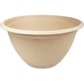 World Centric® Fiber Bowls 12 oz. Capacity 4-1/2" Dia. x 2-1/2"H Natural Paper 500/Carton