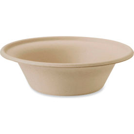 World Centric® Fiber Bowls 11.5 oz. Capacity 6" Dia. x 1-11/16"H Natural Paper 1000/Carton