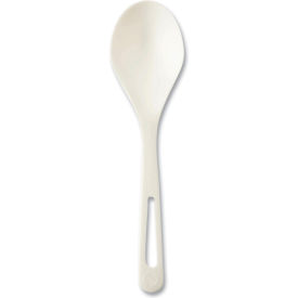 World Centric® Mediumweight Soup Spoons White TPLA Compostable 1000/Carton