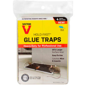 Woodstream Corporation M668 Victor Hold-Fast Mouse Glue Traps, 4 Traps/Pack - M668 image.
