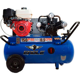 Wood Industries, Inc. P90G25H1 Eagle P90G25H1 Portable Gas Air Compressor w/ Honda GX Engine, 9 HP, 25 Gallon, Horizontal image.