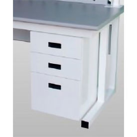 WSI Double Steel Drawer 15""W x 19""D Gray No Locks