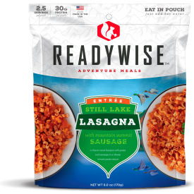ReadyWise 05-905 Outdoor Cheesy Lasagna, 2 Servings/Pouch, 6/Pack