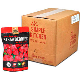 ReadyWise SK05-006 Simple Kitchen Freeze Dried Strawberries 4 Servings/Pouch 6 Pack