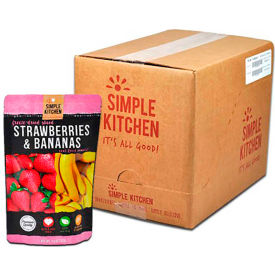 ReadyWise SK05-009 Simple Kitchen Freeze Dried Strawberries & Bananas 4 Servings/Pouch 6 Pack