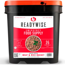ReadyWise RW07-704 Gourmet Freeze Dried Meals Meat and Rice Bucket