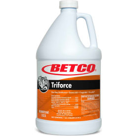 BETCO CORPORATION 3330400 Betco Triforce Disinfectant, 4/Case -1 Gallon Bottle, Fresh, Orange - 3330400 image.