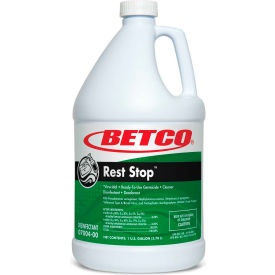 BETCO CORPORATION 700400 Betco Rest Stop™ Acid Free Restroom Disinfectant,4/CS -Gallon Bottle,Floral Fresh,Blue - 700400 image.