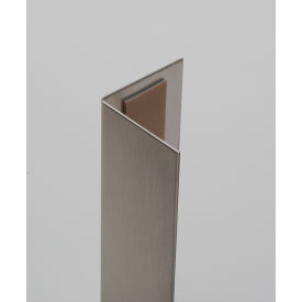 Western Fabricating 135 SS Corner Guard, 16 Ga., 3M Two Sided Tape, Sq. Corners, 60 Western Fabricating 135 SS Corner Guard, 16 Ga., 3M Two Sided Tape, Sq. Corners, 60