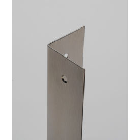 Western Fabricating 90 SS Corner Guard, 16 Ga., Counter Sunk Holes, Sq. Corners, 48 Western Fabricating 90 SS Corner Guard, 16 Ga., Counter Sunk Holes, Sq. Corners, 48