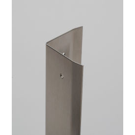 Western Fabricating 90 SS Corner Guard, 16 Ga, Drilled Holes, Sq Corners, 48 Western Fabricating 90 SS Corner Guard, 16 Ga, Drilled Holes, Sq Corners, 48