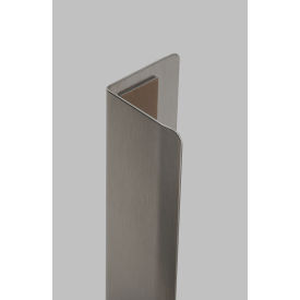 Western Fabricating 90 SS Corner Guard, 16 Ga, 3M Tape, 3/8 Wings, Rd Corner, 96x3.5x3.5 - Pkg Qty 10 Western Fabricating 90 SS Corner Guard, 16 Ga, 3M Tape, 3/8 Wings, Rd Corner, 96x3.5x3.5 - Pkg Qty 10