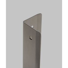 Western Fabricating 135 SS Corner Guard, 16 Ga, Counter Sunk Holes, Rd Corners, 24 Western Fabricating 135 SS Corner Guard, 16 Ga, Counter Sunk Holes, Rd Corners, 24