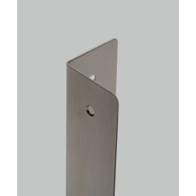 Western Fabricating 90 SS Corner Guard, 16 Ga, Counter Sunk Holes, Rd. Corners, 24 Western Fabricating 90 SS Corner Guard, 16 Ga, Counter Sunk Holes, Rd. Corners, 24