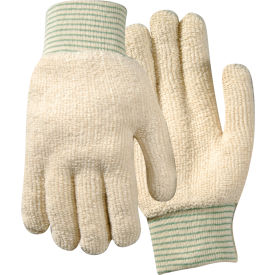 WELLS LAMONT INDUSTRIAL 1966 Wells Lamont Industrial Terry White Glove, Heavy Weight, Knit Wrist, L, 12 Pairs image.