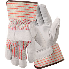WELLS LAMONT INDUSTRIAL Y3201L Wells Lamont Industrial Standard Shoulder Split Leather-Palm Glove W/ Safety Cuff, L, 12 Pairs image.