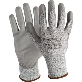WELLS LAMONT INDUSTRIAL Y9275L Wells Lamont Industrial Economy Polyurethane-Coated Gloves, ANSI A2 Cut, Gray, L, 12 Pairs image.