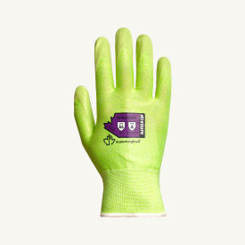 SUPERIOR GLOVE WORKS USA LIMITED S18TAXFN-10 Superiorglove Tenactiv Hi-Viz Knit Blended HPPE & Steel Glove, Foam Nitrile Palm, ANSI A6, Size 10 image.