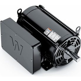 Compressor Duty Motor, 7-1/2HP, 1800 RPM, 230V, ODP, 213T Frame view 2