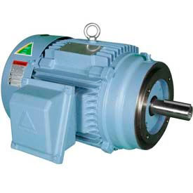 Worldwide Electric Corporation HHI2-18-145TCRD Hyundai PEM Motor HHI2-18-145TCRD, TEFC, Rigid-C, 3 PH, Round, 145TC, 2 HP, 1800 RPM, 3 FLA image.