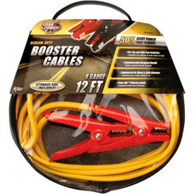 INTEGRATED SUPPLY NETWORK 8467 Coleman Cable 12 Foot, 8 Gauge Jumper Cables image.