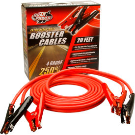 INTEGRATED SUPPLY NETWORK 8660 Coleman Cable 20 Ft. 4 Gauge With 500 Amp Polar-Glo™ Booster Cable Clamp image.