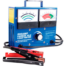 INTEGRATED SUPPLY NETWORK 45115 FJC 500 Amp Carbon Pile Battery Tester image.